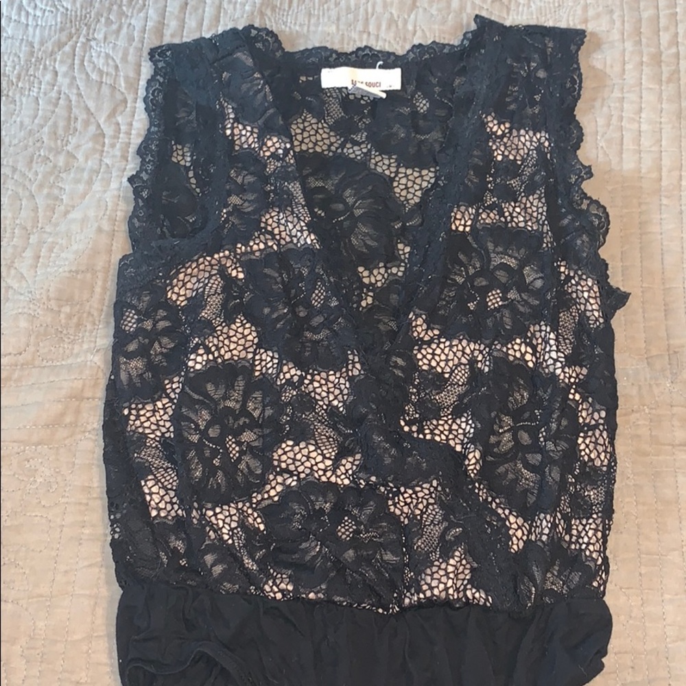 Medium, Black Body Suit